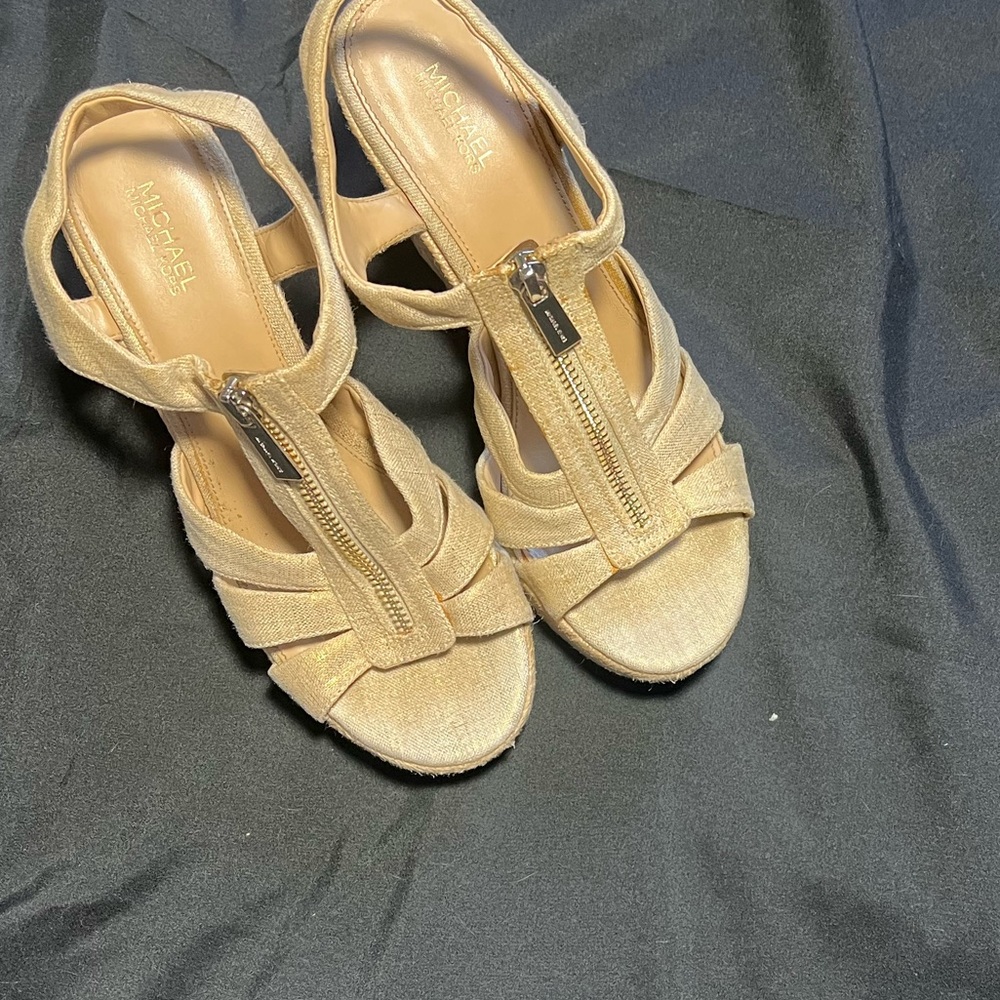 Michael Kors Gold Sandals Luxe Style